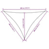 Parasole a Vela Triangolare in Tessuto Oxford Rivestito in PU 3×4×4 m Rosso - Image 248 of 250