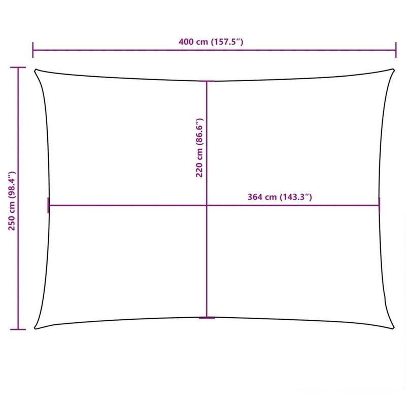 Parasole a Vela Oxford Rettangolare 2,5×4 m Rosso - Image 246 of 250