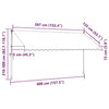 Tenda da Sole Retrattile Manuale con LED 400 cm Antracite - Image 220 of 250
