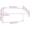 Tenda da Sole Retrattile Manuale con LED 400 cm Antracite - Image 224 of 250
