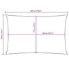 Parasole a Vela Oxford PU Rettangolare 2×5 m Nero - Image 241 of 250
