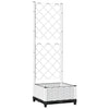 Fioriera da Giardino con Graticcio in PP 40×40×121,5 cm Bianco - Image 132 of 250