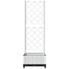 Fioriera da Giardino con Graticcio in PP 40×40×121,5 cm Bianco - Image 137 of 250