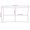 Parasole a Vela in Tessuto Oxford 2×4,5 m Giallo - Image 249 of 250