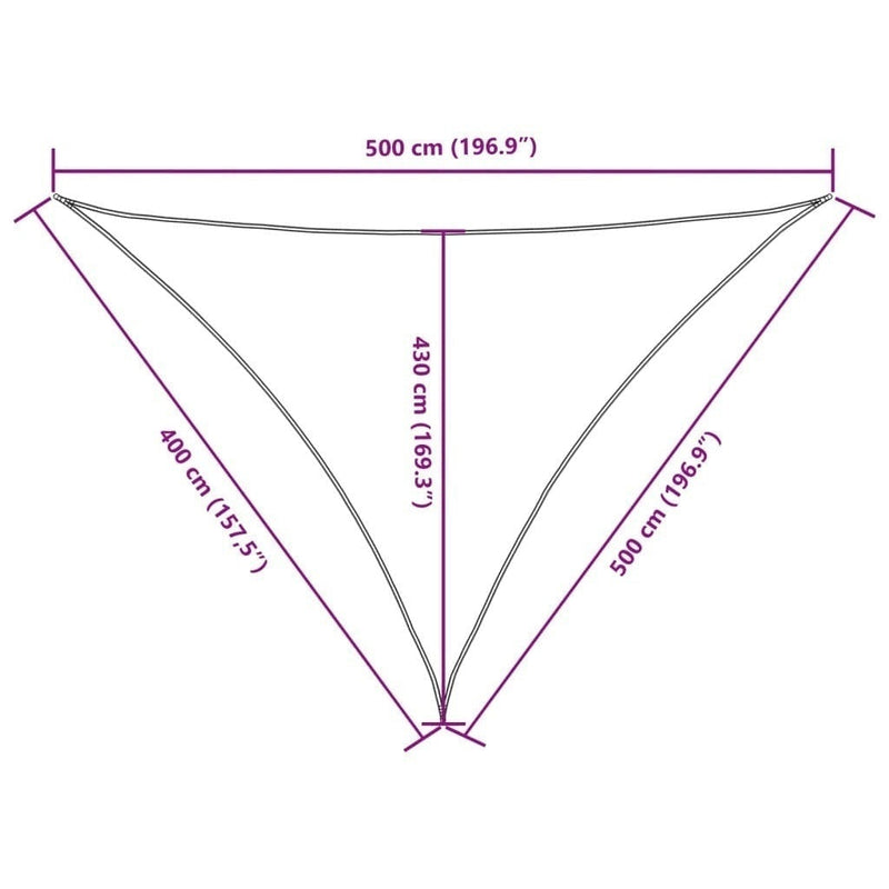 Parasole a Vela in Tessuto Oxford 4×5×5 m Rosso - Image 168 of 249
