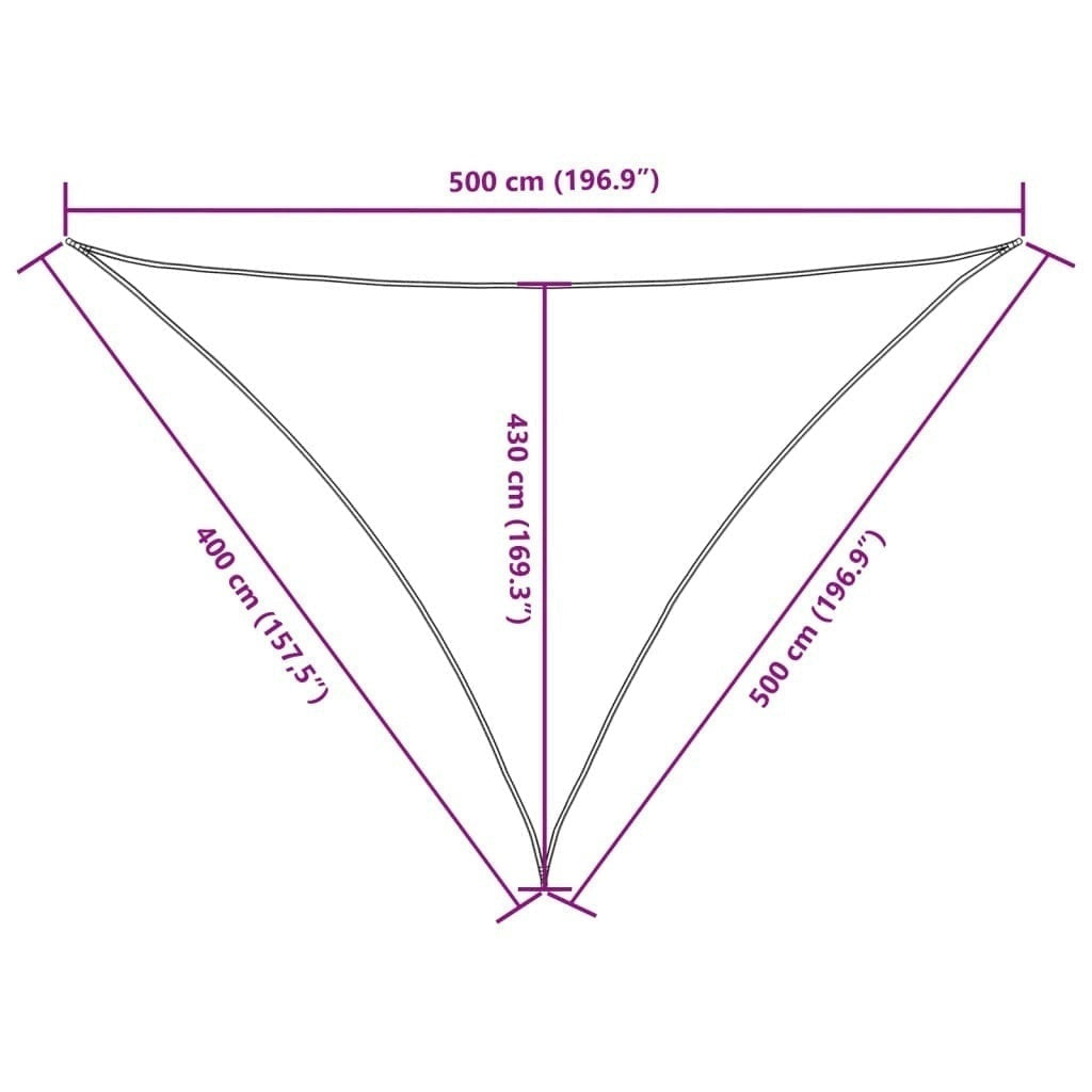 Parasole a Vela in Tessuto Oxford 4×5×5 m Rosso - Image 169 of 249