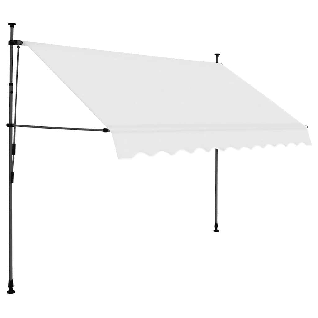 Tenda da Sole Retrattile Manuale con LED, Poliestere/Acciaio, 300 cm, Crema - Image 166 of 250