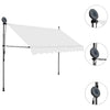Tenda da Sole Retrattile Manuale con LED, Poliestere/Acciaio, 300 cm, Crema - Image 175 of 250