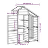 vidaXL Garden Shed Solid Pine Wood 120x53.5x170 cm Grey - Image 122 of 250
