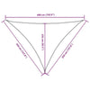 Parasole a Vela Oxford Triangolare 3,5×3,5×4,9 m Blu - Image 223 of 250