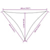 Parasole a Vela Oxford Triangolare 3,5×3,5×4,9 m Blu - Image 234 of 250