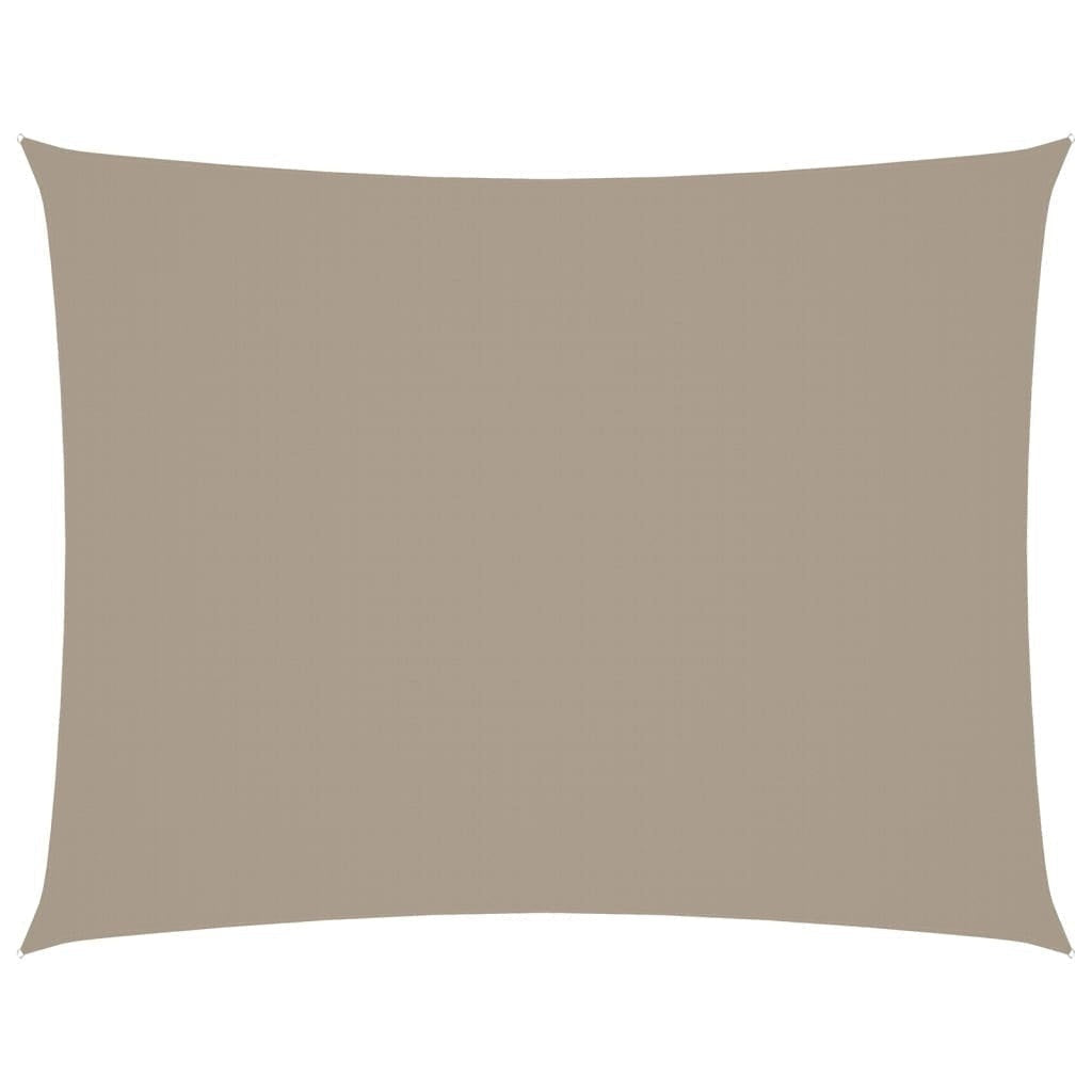 vidaXL Oxford Fabric Sail Shade 3 x 4.5 m Taupe Gray - Image 139 of 250
