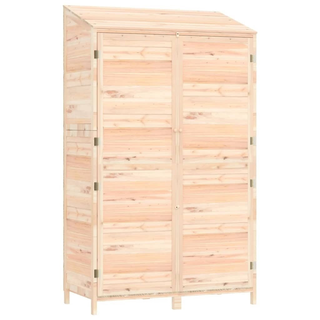 vidaXL Solid Fir Wood Garden Shed 102x52x174.5 cm Brown - Image 208 of 250