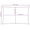 Toldo Vela Rectangular vidaXL de Tejido Oxford Revestido de PU 3,5x5 m Marrón - Image 140 of 222