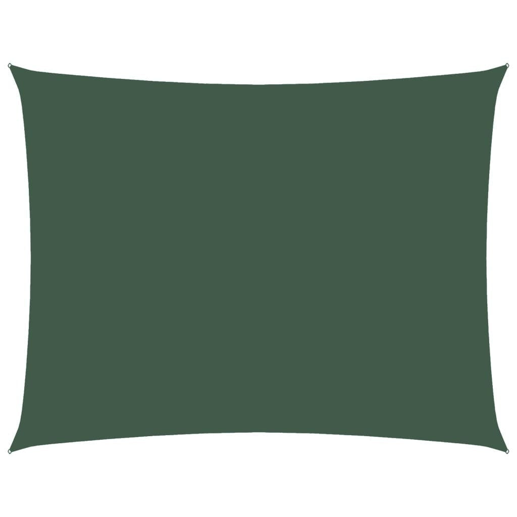 Parasole a Vela in Tessuto Oxford 2,5×3,5 m Verde Scuro - Image 247 of 250