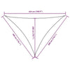 Parasole a Vela Oxford Triangolare 3×3×4,24 m Bianco - Image 250 of 250