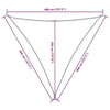 Parasole a Vela Triangolare 4×4×4 m in Tessuto PU Oxford, Bianco - Image 152 of 250