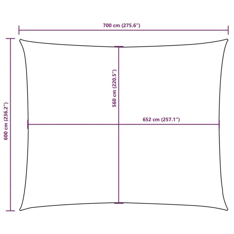 Parasole a Vela Oxford Rettangolare 6×7 m Verde Scuro - Image 122 of 250