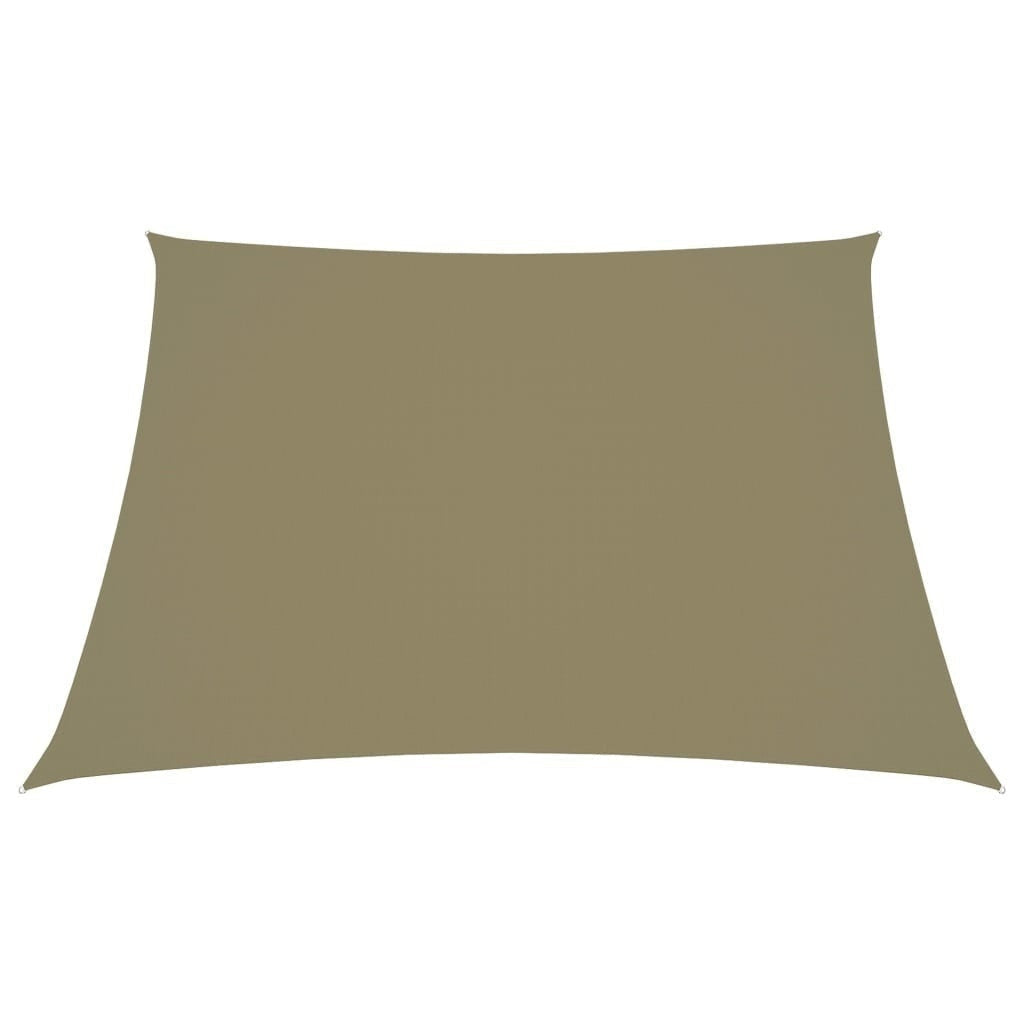 vidaXL Toldo vela trapezoidal de tela Oxford 2/4x3 m Beige - Image 130 of 250