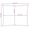 Parasole a Vela Oxford Rettangolare 2,5×3,5 m Arancione - Image 120 of 250