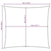 Vela Parasole in Tessuto Oxford 5×5 m Quadrata Arancione - Image 245 of 250