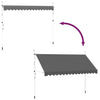 Tenda da Sole Retrattile Manuale 400 cm Antracite - Image 195 of 250