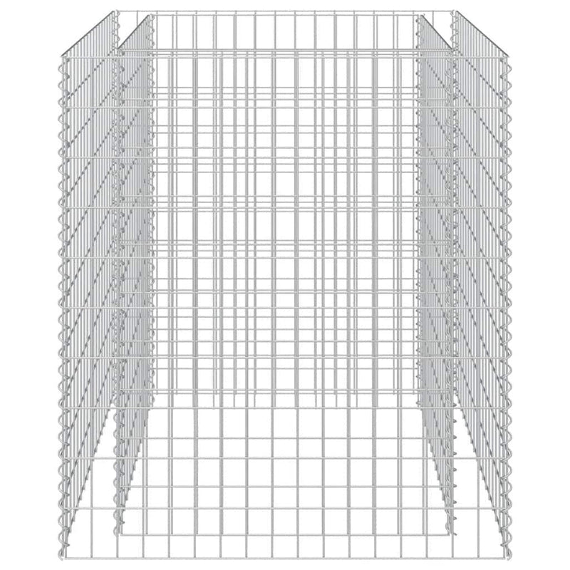 Gabbione Letto Rialzato in Acciaio Zincato 90×90×100 cm Argento - Image 211 of 250