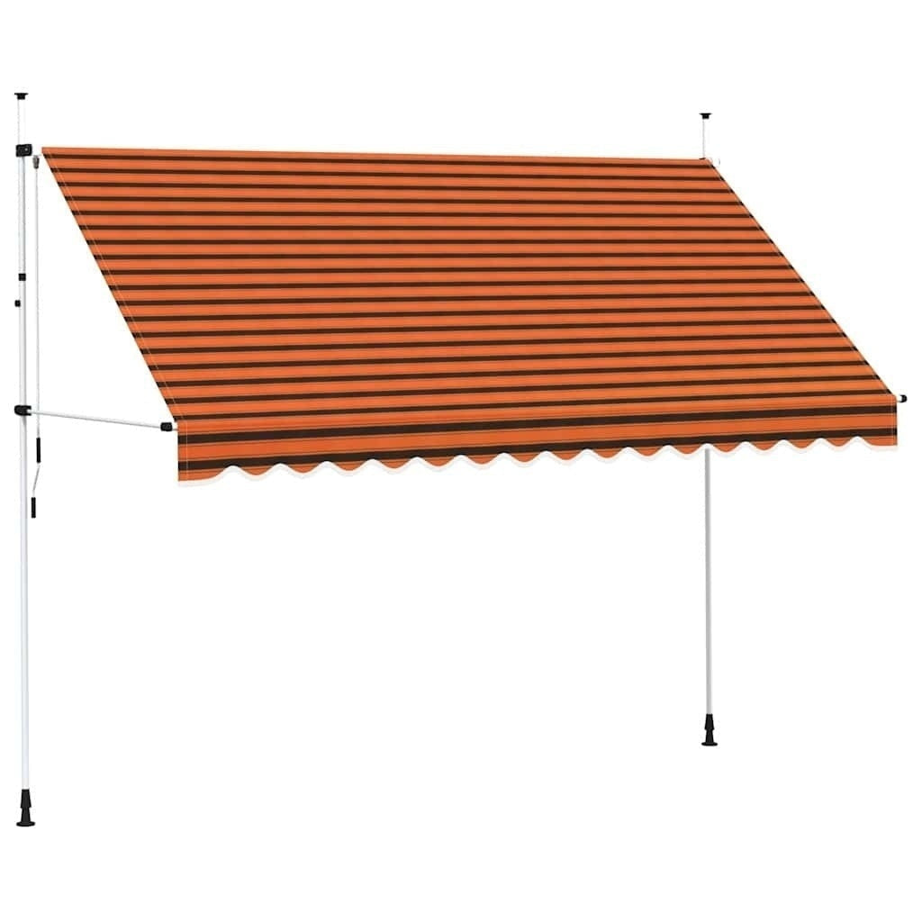 Tenda da Sole Retrattile Manuale 350 cm Arancione e Marrone - Image 54 of 250