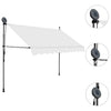 Tenda da Sole Retrattile Manuale con LED, Poliestere/Acciaio, 300 cm, Crema - Image 209 of 250