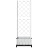 Fioriera da Giardino con Graticcio in PP 40×40×121,5 cm Bianco - Image 165 of 250