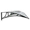 Tettoia per Porta Nero e Trasparente 400×75 cm in Policarbonato - Image 160 of 250
