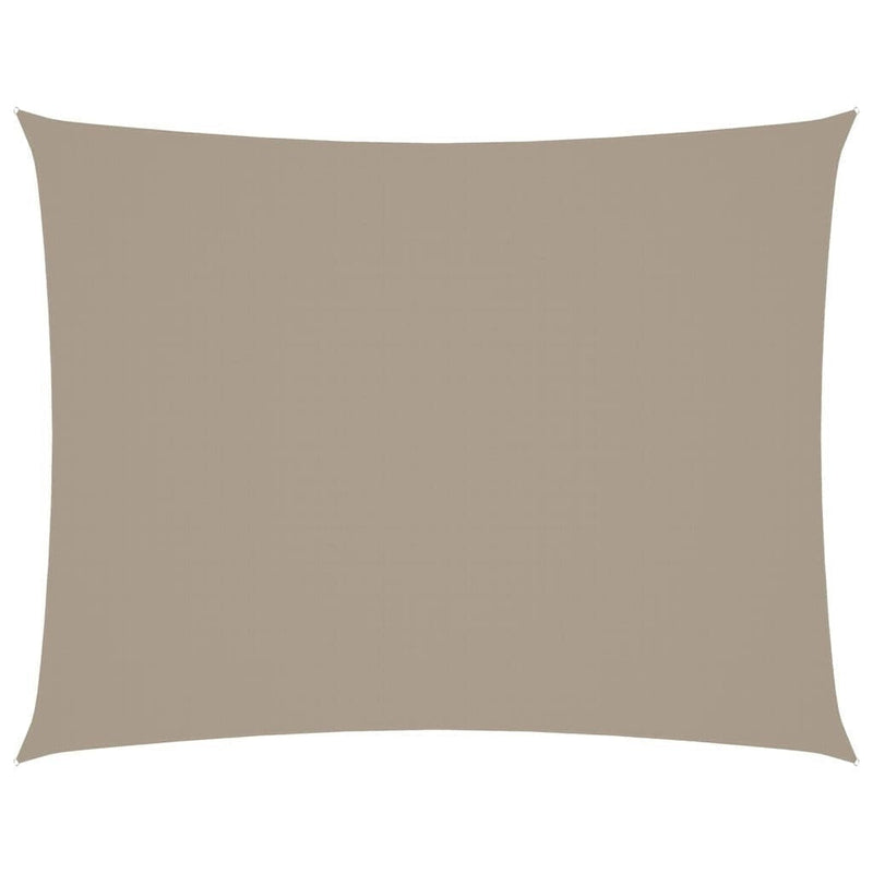vidaXL Oxford Fabric Sail Shade 3 x 4.5 m Taupe Gray - Image 170 of 250