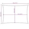 vidaXL Oxford Fabric Sail Shade 3 x 4.5 m Taupe Gray - Image 208 of 250