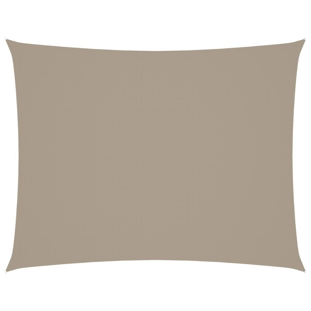 vidaXL Oxford Fabric Sail Shade 3 x 4.5 m Taupe Gray - Image 184 of 250
