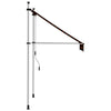 vidaXL Manual Retractable Awning, 100 cm Width, Orange and Brown - Image 186 of 250