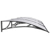 vidaXL Door Canopy, Polycarbonate, 300x100 cm, Black - Image 184 of 226