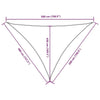 Parasole a Vela Oxford Triangolare 4×5×5 m Verde Scuro - Image 156 of 250