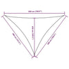 Parasole a Vela Oxford Triangolare 4×5×5 m Verde Scuro - Image 161 of 250