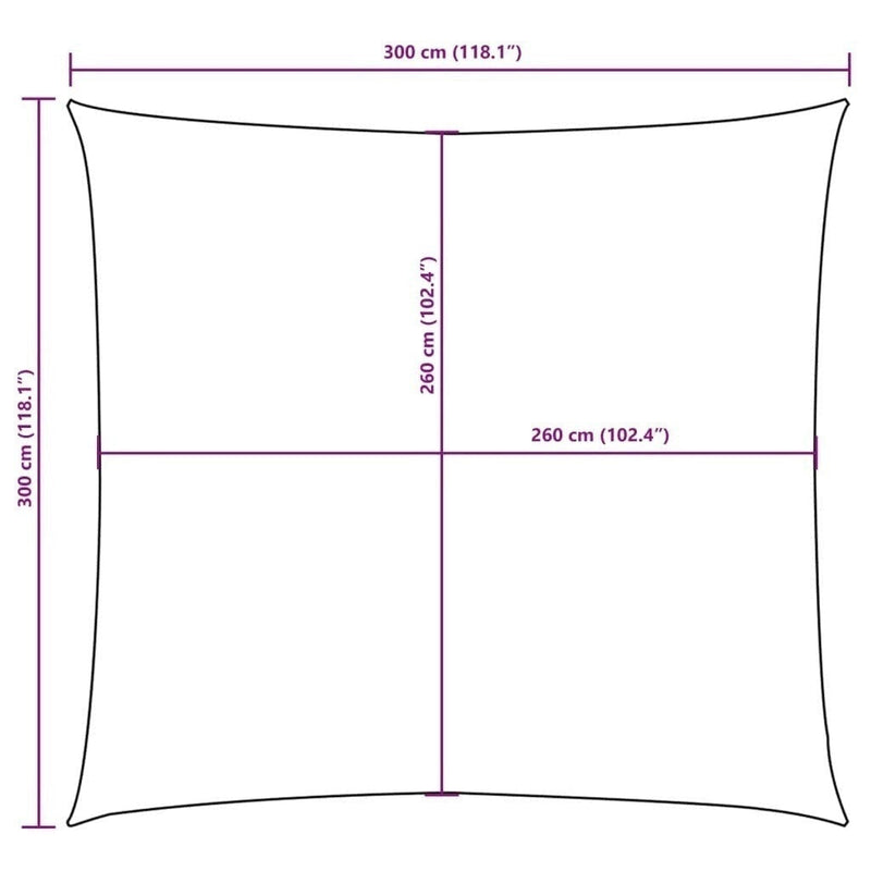vidaXL Vela parasol cuadrada de tejido Oxford con revestimiento de PU 3x3 m Antracita - Image 179 of 250