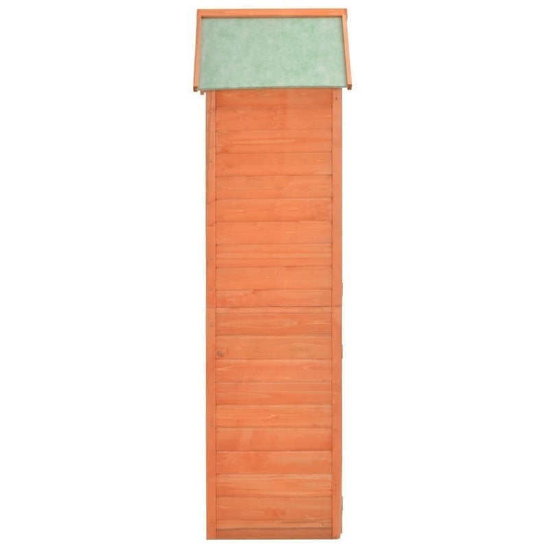 vidaXL Wooden Tool Shed 71x60x213 cm Brown - Image 185 of 250