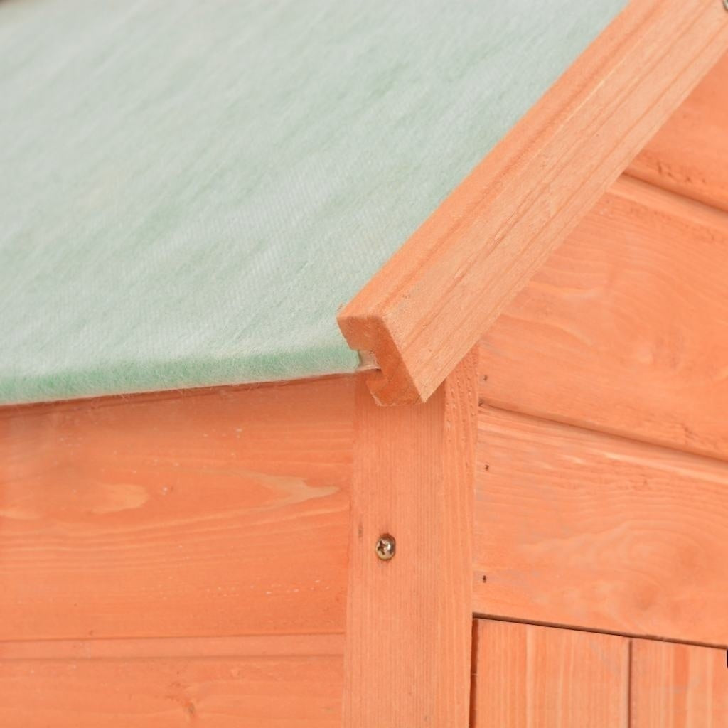 vidaXL Wooden Tool Shed 71x60x213 cm Brown - Image 201 of 250