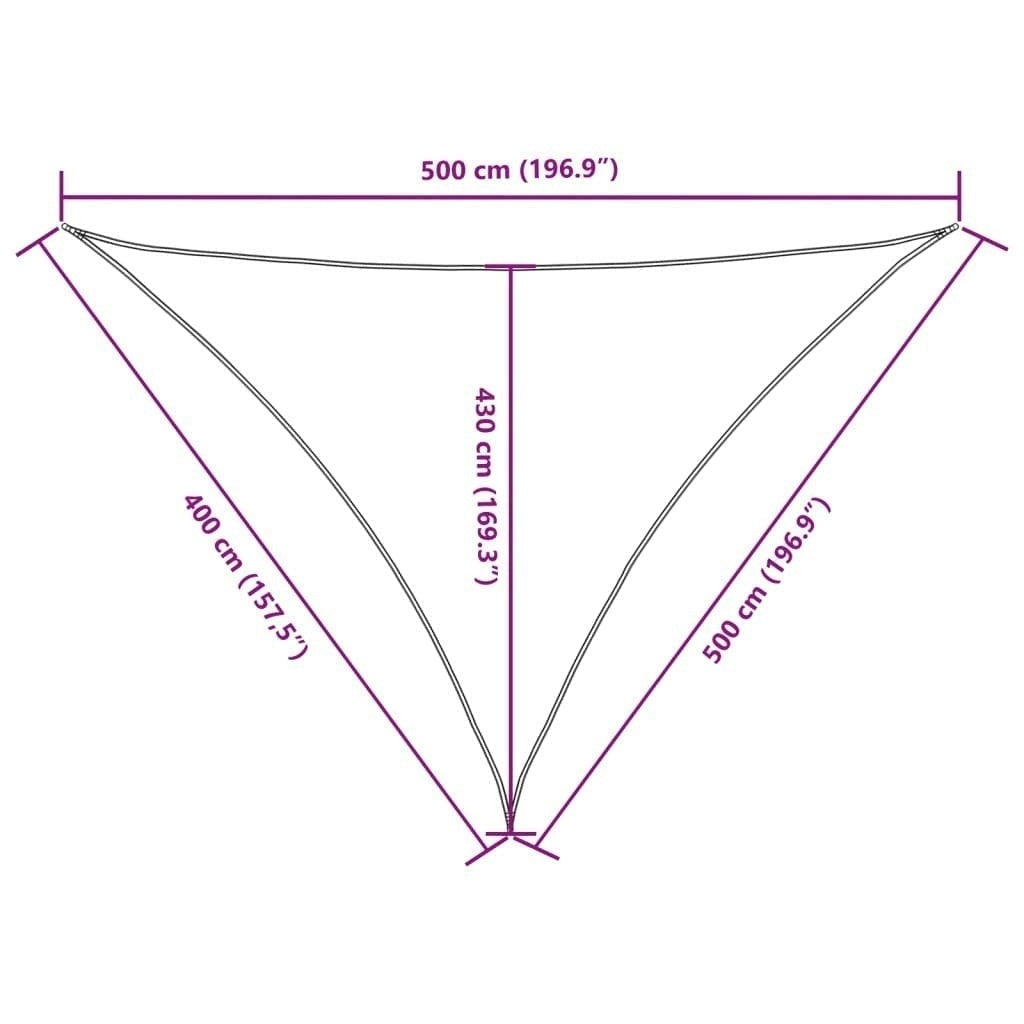 Parasole a Vela in Tessuto Oxford 4×5×5 m Rosso - Image 204 of 249