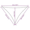 Parasole a Vela in Tessuto Oxford 4×5×5 m Rosso - Image 205 of 249