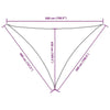 Parasole a Vela in Tessuto Oxford 4×5×5 m Rosso - Image 206 of 249