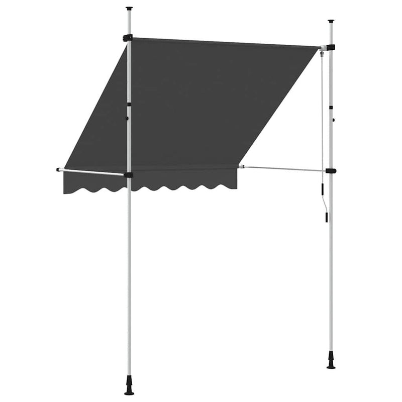 Tenda da Sole Retrattile Manuale Poliestere Rivestito PU 200 cm Antracite - Image 159 of 250