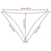 Parasole a Vela in Tessuto Oxford Triangolare 2,5×2,5×3,5 m Verde Scuro - Image 89 of 250
