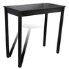 Set Tavolo Bar 4 Sgabelli Piano MDF e Legno di Pino 115×55×107 cm Nero - Image 197 of 229