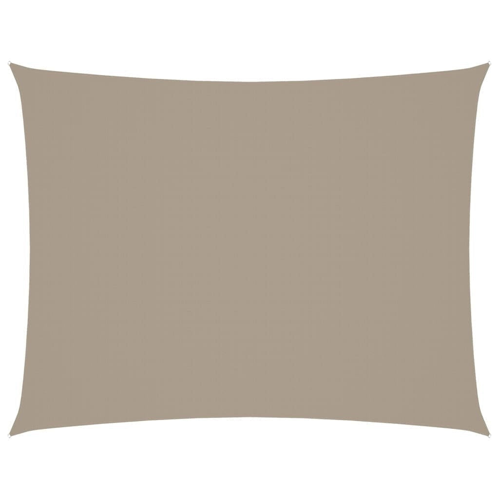 vidaXL Oxford Fabric Sail Shade 3 x 4.5 m Taupe Gray - Image 216 of 250