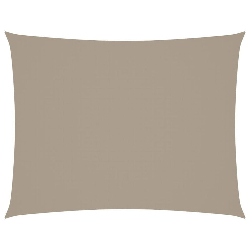 vidaXL Oxford Fabric Sail Shade 3 x 4.5 m Taupe Gray - Image 216 of 250