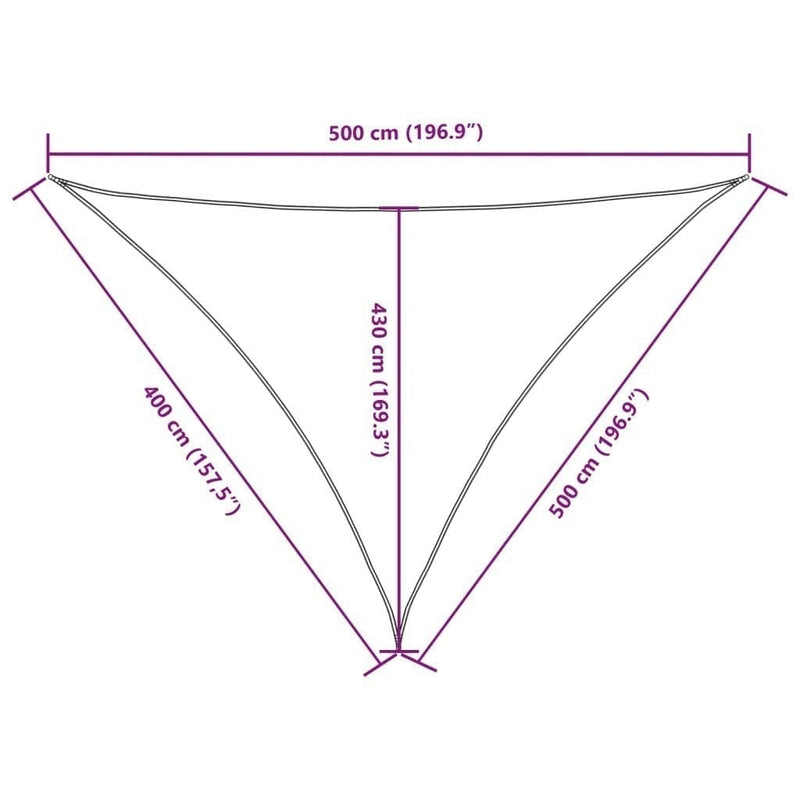 Parasole a Vela in Tessuto Oxford 4×5×5 m Rosso - Image 243 of 249